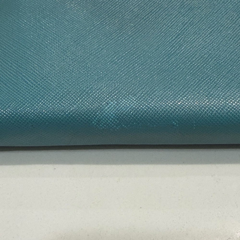 Prada Blue Wallet with Gold Accents - Picture 8 of 10